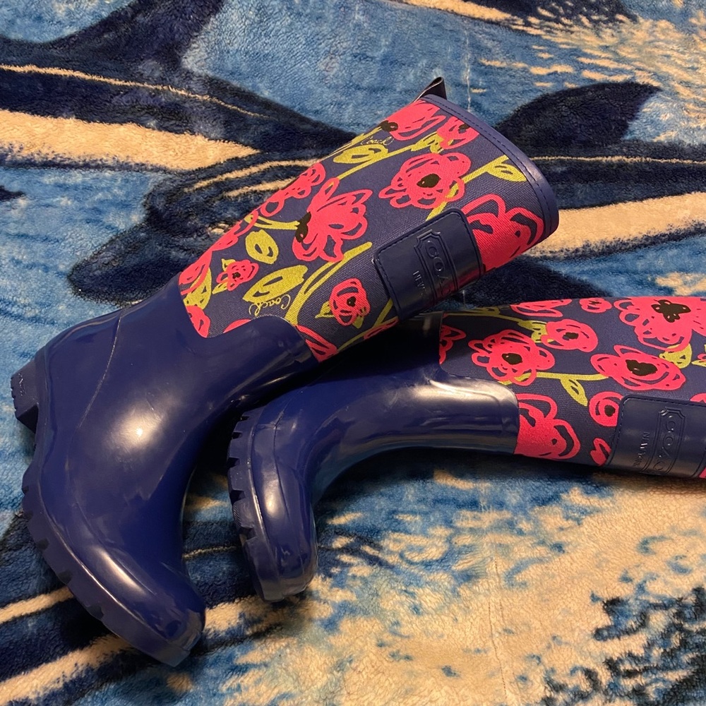 New coach Cute colorful rain boots